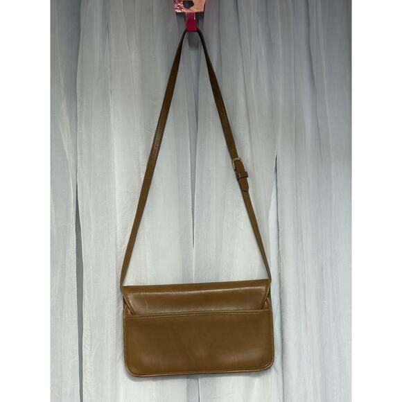 VTG Coach Tribeca Toffee/Tan Leather shoulder bag 9091 Made in USA Crossbody - Picture 11 of 16